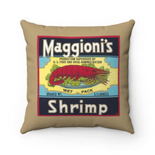 Load image into Gallery viewer, Maggioni's Shrimp Square Pillow