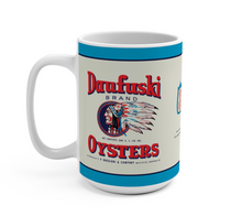 Load image into Gallery viewer, Red, White, and Blue Daufuski Oysters 15oz Mug