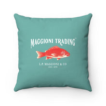 Load image into Gallery viewer, Jekyl Island Prawns Square Pillow (Left Side)
