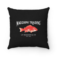 Load image into Gallery viewer, Daufuski Oysters Square Pillow (Right Side)