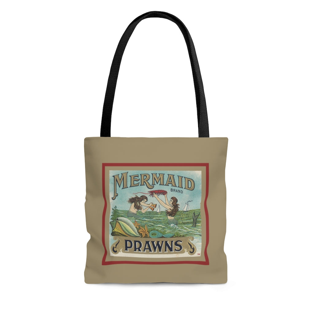 Mermaid Prawns Tote Bag