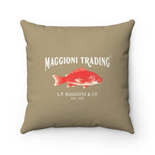 Load image into Gallery viewer, Mermaid Prawns Square Pillow (Right Side)
