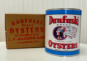 Daufuski Oysters Gallon Can