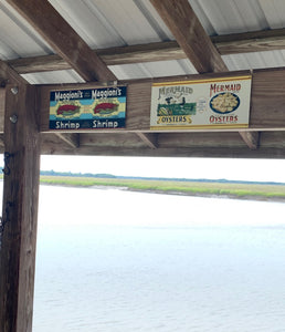 Maggioni's Shrimp Metal Sign