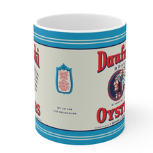 Load image into Gallery viewer, Red, White and Blue Daufuski Oysters 11oz Mug
