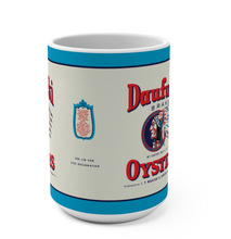 Load image into Gallery viewer, Red, White, and Blue Daufuski Oysters 15oz Mug
