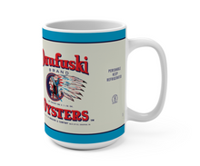 Load image into Gallery viewer, Red, White, and Blue Daufuski Oysters 15oz Mug
