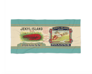 Jekyl Island Prawns Beach Towel