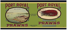 Load image into Gallery viewer, Port Royal Prawns Metal Sign
