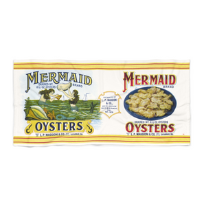 Mermaid Oysters Beach Towel