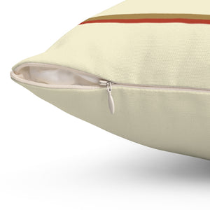 Coosaw Oysters Square Pillow (Left Side)