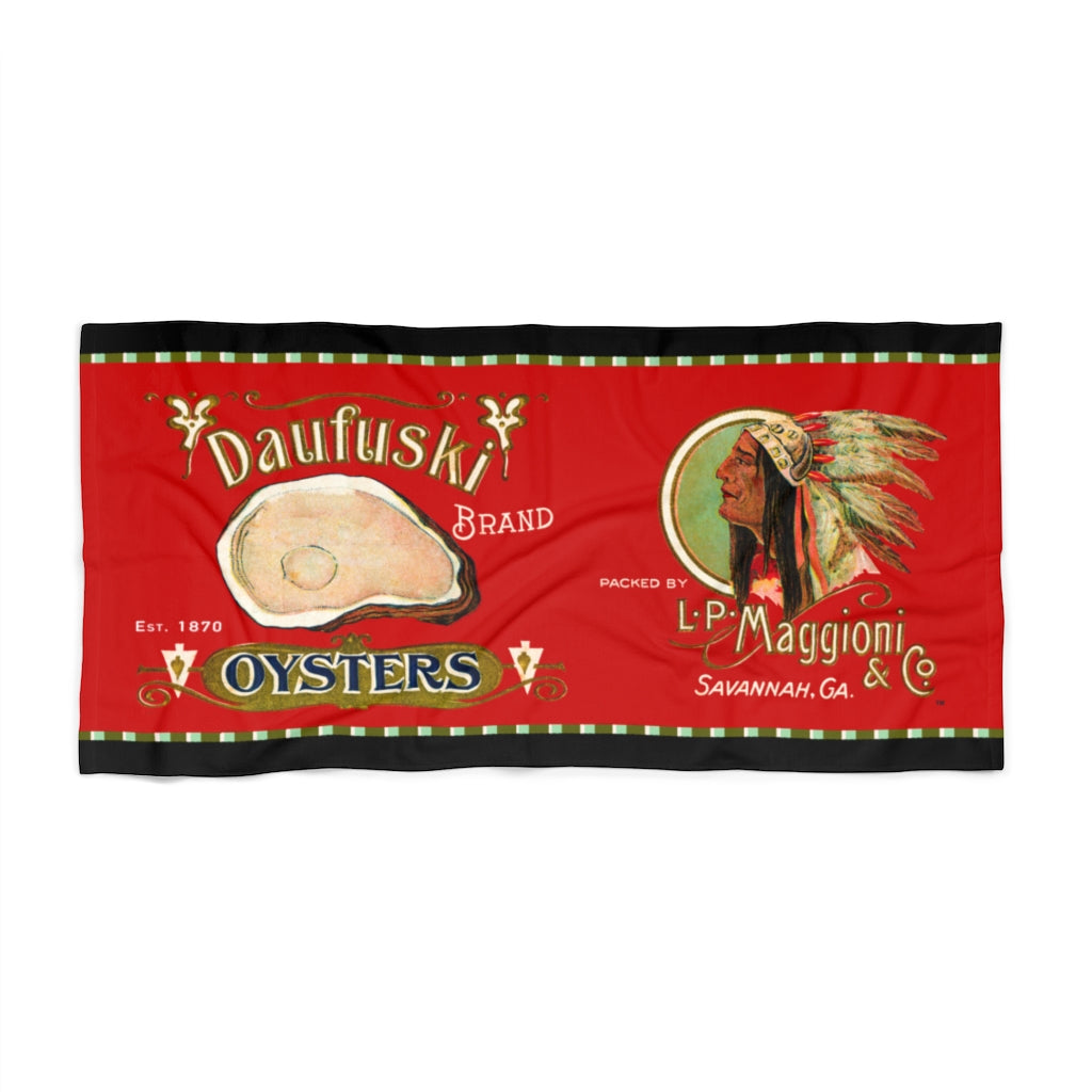 Daufuski Oysters Beach Towel