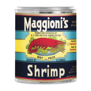 Maggioni's Shrimp Can Coin Bank