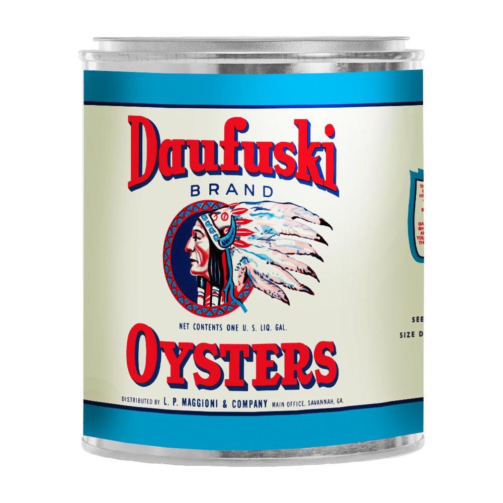 Daufuski Oysters Vintage Edition Can Coin Bank