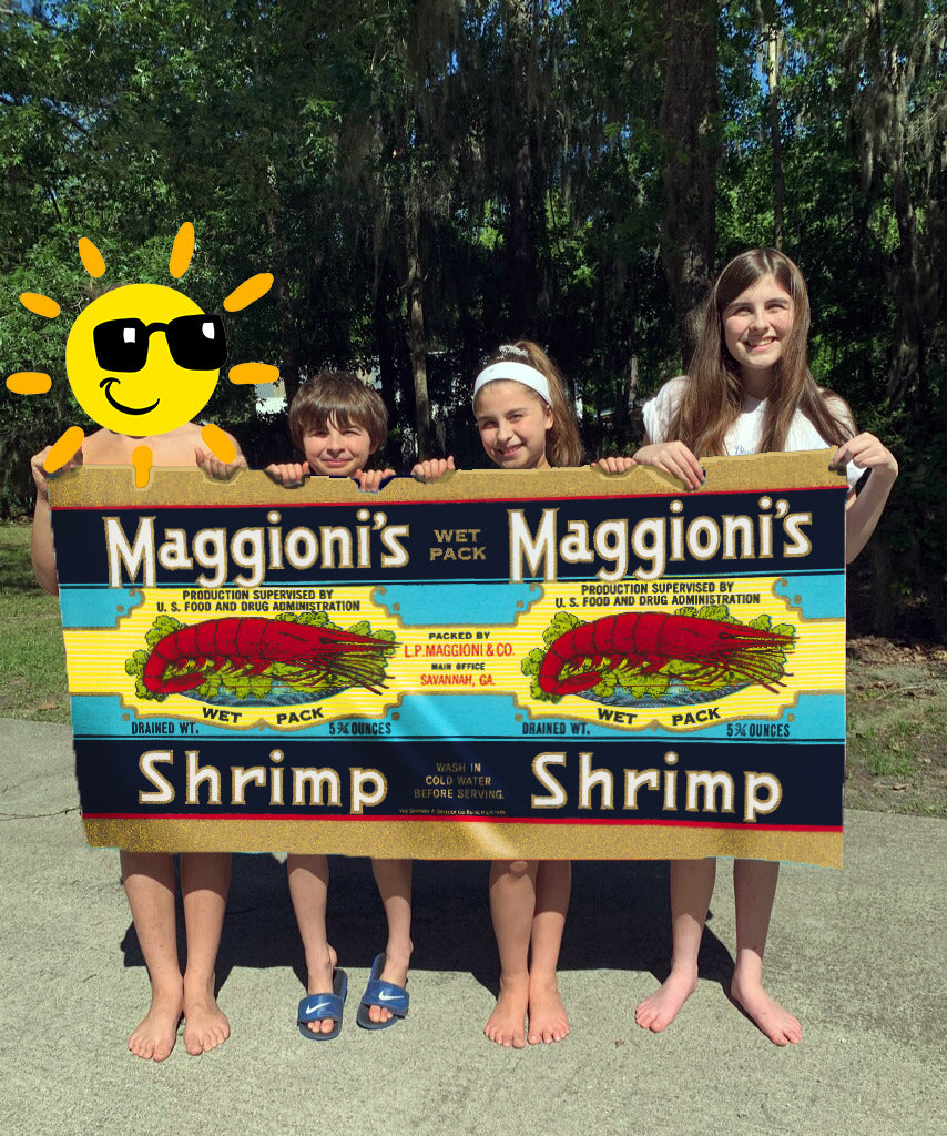 Maggioni's Shrimp Beach Towel